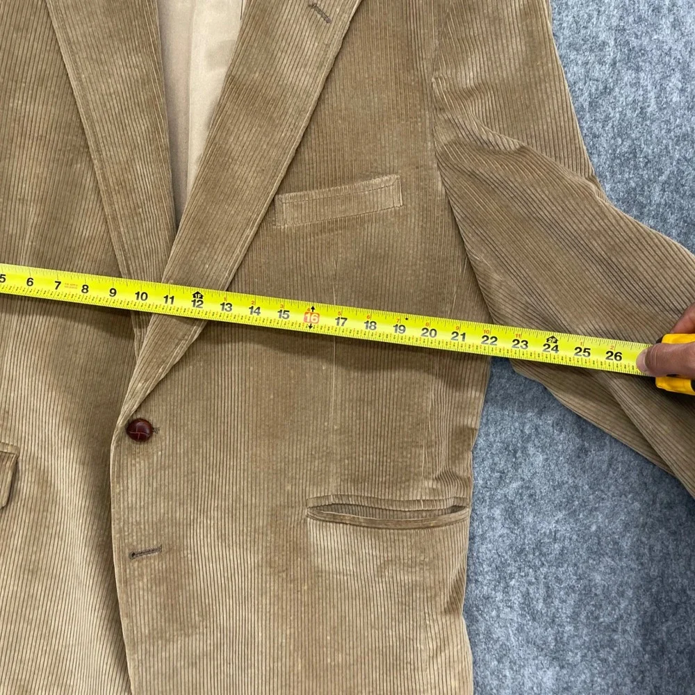 Brooks Brothers Corduroy Blazer Mens 44R Sport Coat Two Button Made in USA